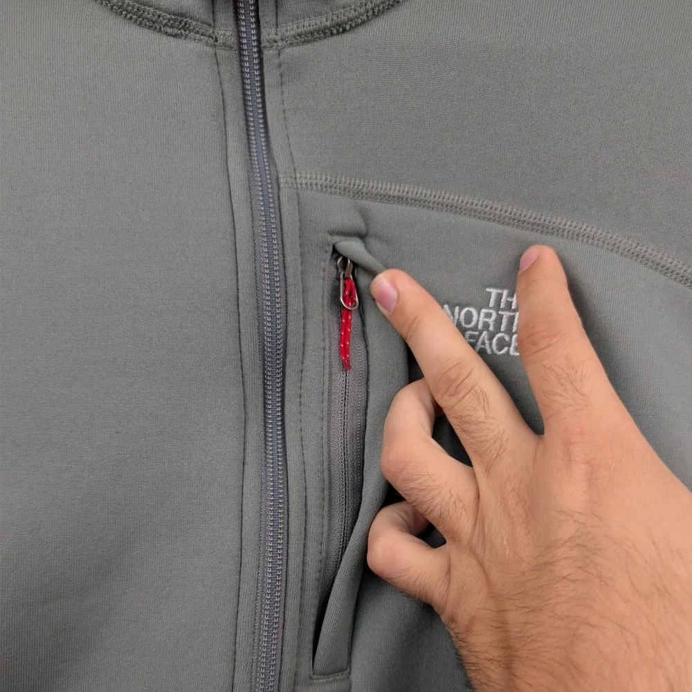 The North Face Pullover Men's Large Gray Summit Series Gorp Quarter Zip Sweater
